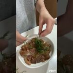 贅沢ご飯🤤 #夜ごはん #簡単ご飯 #簡単レシピ #給食 #漬け丼