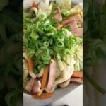 中華鍋で【麺つゆ焼きうどん】作った♪レシピは概要欄♯焼きうどん♯中華鍋♯余り物