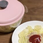 電子レンジで簡単／鶏ひき肉団子とキャベツ蒸し／節約レシピ