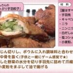 【○○さん家のときめきレシピ】野菜たっぷり手羽餃子(2023年12月16日放送)