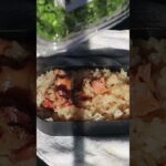 【キャンプ飯】焼き鳥缶丼#shorts #焼き鳥缶 #キャンプ飯#レシピ