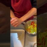 \野菜をたっぷり食べよう/キャベツとパプリカのごま味噌 レシピはコメント欄に記載 #shorts