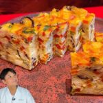 豆腐と季節の野菜を使った玉子焼き【ぎせい豆腐】