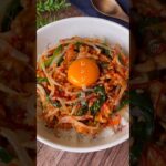 仕事終わりでも作れそう！レンジで簡単「時短ビビンバ丼」 #簡単ごはん #レシピ