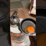 石油ストーブで卵を焼いた結果　#日常vlog #簡単レシピ #アラフォー