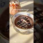 【簡単レシピ】ミキサーなし！ミルクチョコバナナ🤎💛#お菓子作り #スイーツ #バレンタイン #おうちカフェ #cooking #チョコレート #homecafe #shorts #チョコバナナ