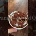 ティラミス風味のベイクドオーツ作ってみた。 #簡単レシピ #ヘルシースイーツ #オートミールレシピ #オートミール #ベイクドオーツ #shorts