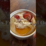 ミックスフルーツベイクドオーツ🥭 #簡単レシピ #ヘルシースイーツ #ヘルシー #オートミールレシピ #ベイクドオーツ #shorts #food #healthyrecipes #recipe