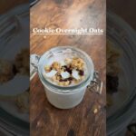 ザクザク！クッキーオーバーナイトオーツ🍪 #簡単レシピ #ヘルシースイーツ #オートミールレシピ #オートミール #オーバーナイトオーツ #shorts #ごはん  #healthyrecipes