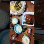 【晩ごはん】今日もサラダ、蒸し野菜、クラムチャウダー、メインハンバーグ🥰🥰✌️