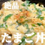 材料2つで激ウマ丼作ります。飲めるけど、しっかり噛んで食べてね。【たまご丼】