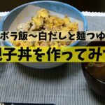 【ズボラ飯】親子丼を作ってみた【白だしと麺つゆで】