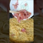 【簡単料理♡】カルボナーラ🍝フライパンひとつでできました♪