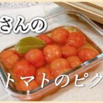食材１つだけ簡単常備菜！志麻さんのミニトマトのピクルス 志麻さんのレシピ ミニトマト レシピ 副菜 箸休め タサン志麻 沸騰ワード１０ きょうの料理 野菜のおかず 小さな台所 前菜