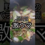 野菜と肉の簡単バランス料理