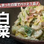 【白菜レシピ】ちょっと余った白菜の消費に!お家にあるお手軽な材料で簡単1品◎白菜のおかかマヨポン和え【今日のあと一品】【副菜レシピ】