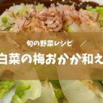 旬の白菜を味わう時短レシピ【白菜の梅おかか和え】