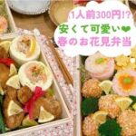 【1人前￥300】お花見を楽しむピクニック弁当🤤🌸お弁当持ってお出かけしようと思ったのに生憎の雨☔/lunch box for spring picnic💓