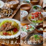 【1週間の献立】帰宅後30分で作る野菜たっぷりまんぷく献立#115