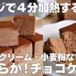 【材料4つ】レンジで4分！おからチョコケーキ作り方！ / 【syun cooking】