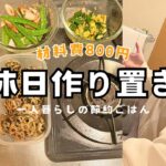【材料費800円】一人暮らしの1週間分副菜作り置きレシピ🍳