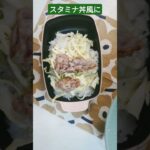 【ふぬ弁】今日もガッツリ！！スタミナ丼風弁当🍱#shorts #お弁当 #お弁当記録 #料理 #簡単レシピ