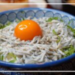 【黄身漬けしらす丼】ねっとり濃厚冷凍卵*まるで巨大イクラ*出汁醤油染みる卵黄