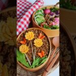 卵焼きのたんぽぽ弁当作るよ！#お弁当 #春弁当 #簡単レシピ #キャラ弁