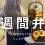 【食費月2.5万】真似するだけ簡単毎日お弁当/レシピ付き