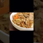肉野菜炒め丼【一人暮らしの簡単レシピ】#shorts