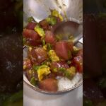 30kg痩せた男が食べているマグロポキ丼の作り方を紹介したいと思います！#shorts #short