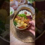 たんぱく質が摂れる【夫婦体型キープ弁当】【照り焼きチキン弁当】 #ダイエット #簡単レシピ #お弁当