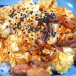 夜食用　焼き鳥の缶詰を使った　簡単親子丼 簡単レシピ