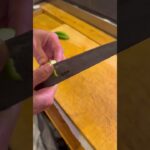 料理人の日常の音17 夏野菜オクラのペクチンは腸活に最適🎵ただ水溶性なので水は最低限で。#asmr  #夏野菜　#野菜　#オクラ