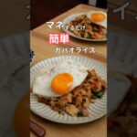 27歳ふたり暮らし夜ご飯| 野菜たっぷりガパオライス#料理 #献立 #簡単レシピ #自炊