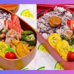 【お弁当作り】梅雨らしいお天気になったわ☔爽やかおかずの簡単弁当🍱