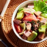 【明宝ハムのポキ丼】ハムを使ったレシピ｜通販購入のハム・ギフトのハム・お中元やお歳暮のハムを美味しくアレンジ♪