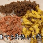多分誰でも美味しく作れる三色丼の作り方【楽で簡単で美味しい料理】