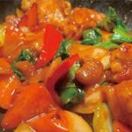 肉と野菜を炒めるだけで絶品おかず【鶏と野菜の甘酢炒め】