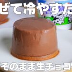 【材料3つ】ゼラチンなし!パックそのまま生チョコケーキ作り方! / 【syun cooking】
