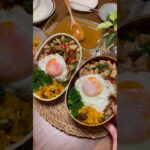 たんぱく質が摂れる【夫婦ダイエット弁当】【ガパオライス弁当】 #お弁当おかず #お弁当 #簡単レシピ #ダイエット #高タンパク