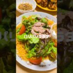 皿うどんの麺と野菜をたっぷりとれるパリパリサラダ #レシピ #サラダ #皿うどん