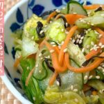 【簡単料理】旨みたっぷりのスピード副菜♪キャベツときゅうりの塩昆布和え/作り方/レシピ/手抜き/節約/作り置き【主婦の独り言】