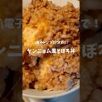 電子レンジで10分！ヤンニョム風そぼろ丼！