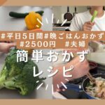 【5日間2500円】管理栄養士ママがつくる簡単メインおかずレシピ！