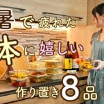 《全8品》残暑のりきる！野菜からたくさん栄養をもらう夏バテ解消にも嬉しい作り置き。作り置き/献立/常備菜