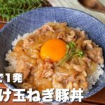 レンジなのにちゃんと美味しい!「とろける玉ねぎ豚丼」簡単レシピ/料理/ASMR/Japanesefood/cooking