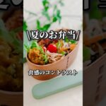 【夏のお弁当】　#shorts #エビフライ #エビフライ弁当　#かぼちゃサラダ #レンチンレシピ #時短おかず