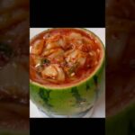 冷麺 #スイカ #キムチ #お酢 #料理