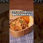 連日お弁当作りお疲れ様です🍱【豚肉としらたきの甘辛炒め弁当】#矢端名結 が作る豚肉としらたきの甘辛炒め弁当は⬆️をクリック #豚肉 #しらたき #お弁当 #簡単レシピ #料理